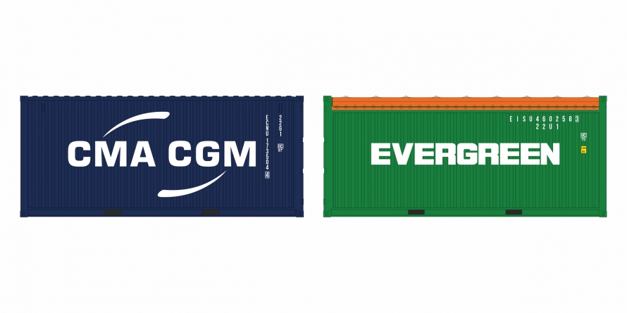2-tlg set CMA-CGM LC + Evergreen OT