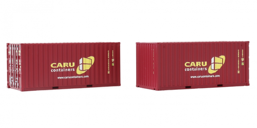 2-tlg set Container 20‘ Caru - Low Cube