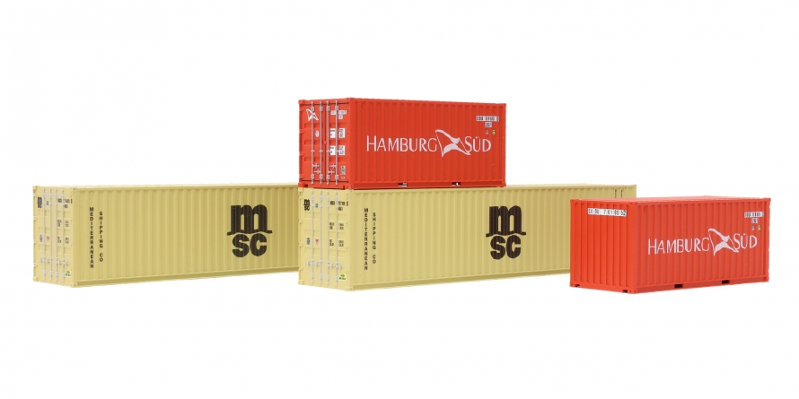 Container set 2x 40´ + 2x 20´ LC Hasu