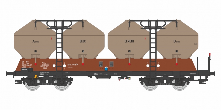 Vůz na sypké hmoty Slovcement 